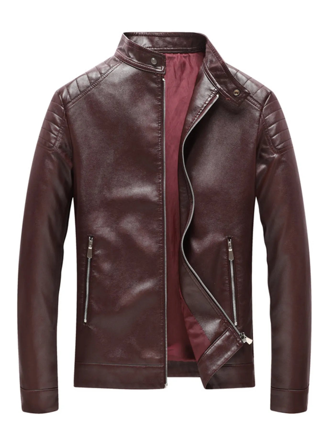 Men's Plus Size Zip Up Long Sleeve Jacket