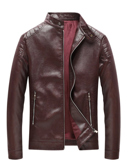 Men's Plus Size Zip Up Long Sleeve Jacket
