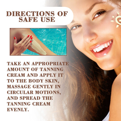 OceAura Tanning Cream, Outdoor Suntanning Milk Wheat Tan Bodybuilding Natural Skin Moisturizes And Hydrates