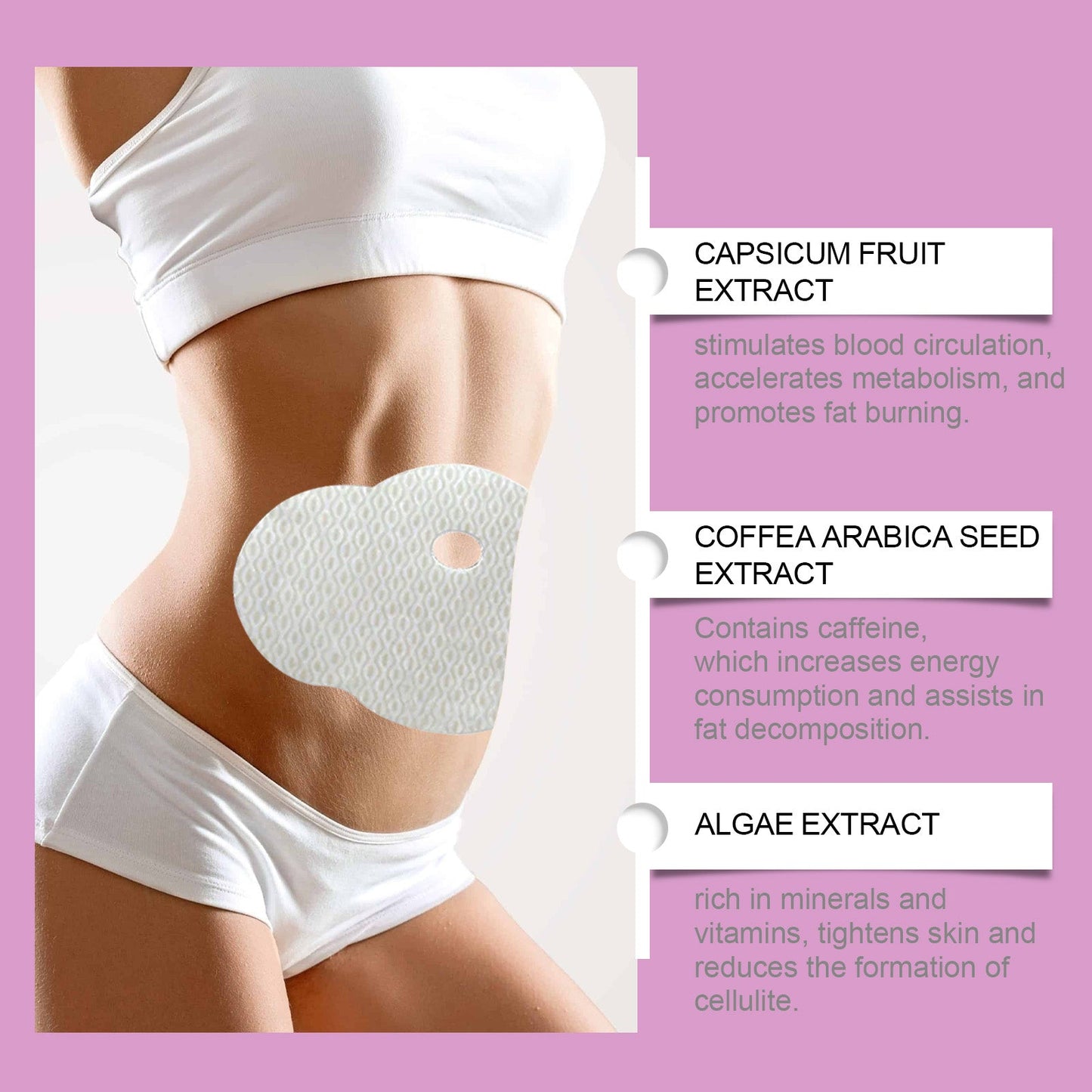 Ximonth Body Shaping For Lazy Body Slimming For Belly Belly Arms Herbal Firming Body Navel Patch