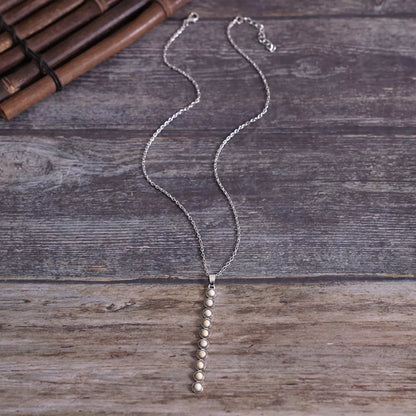 Vintage Style Beaded Bar Necklace