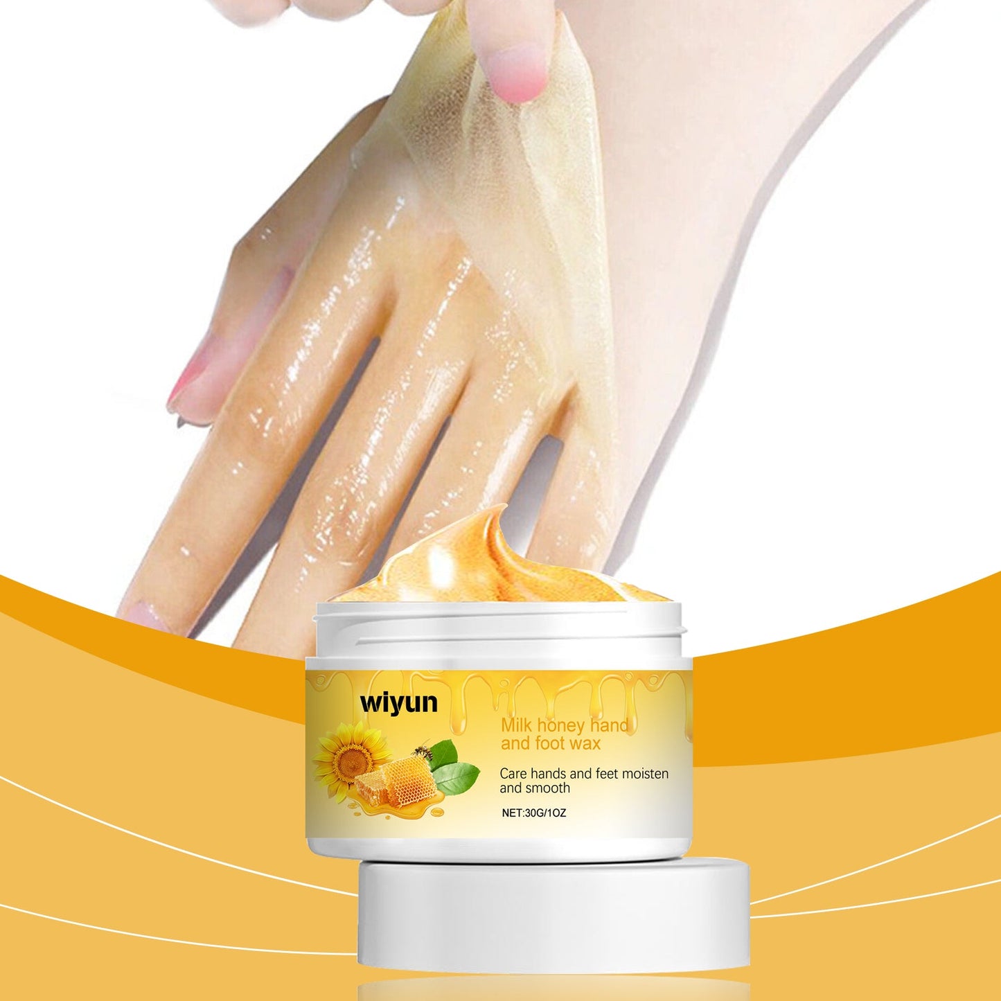Wiyun Milk And Honey Pulls The Hand And Foot Mask, Gently Cleans Dead Skin, Restores Moisture And Nourishes Delicate Hands And Feet Skin
