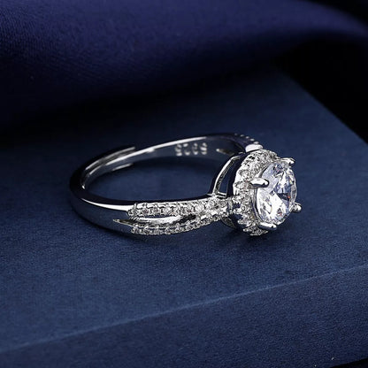 1 Carat 925 Sterling Silver Moissanite Ring
