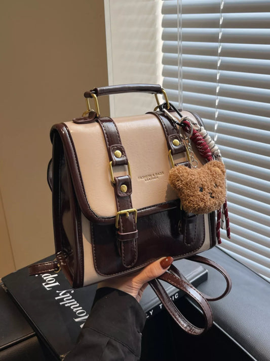 Vintage Style Buckle Backpack Bag