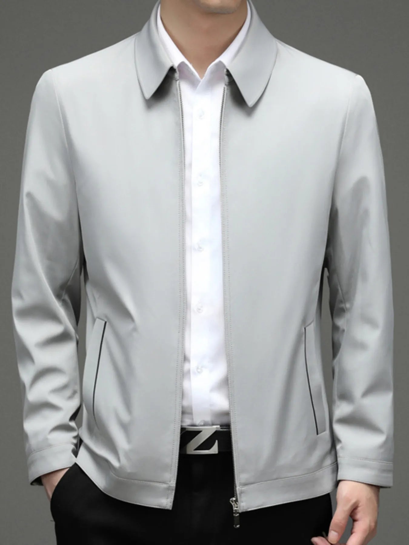 Men's Zip Up Long Sleeve Jacket