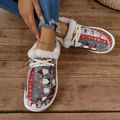 Christmas Round Toe Loafers