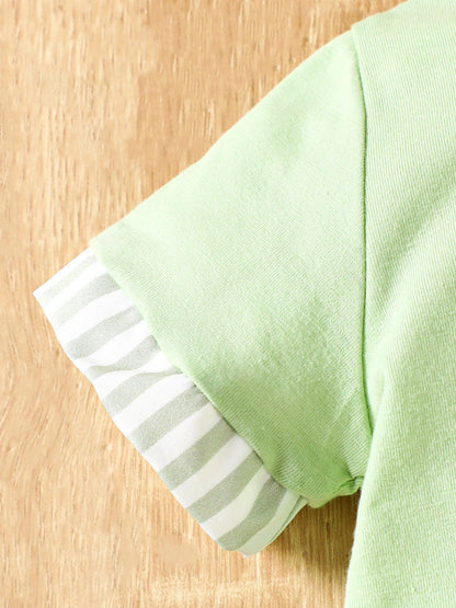 Children's Striped Pocket Tee and Shorts Set