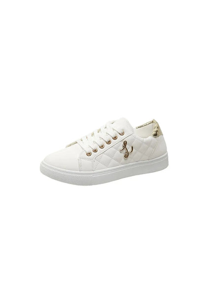 Lace Up Round Toe Sneakers