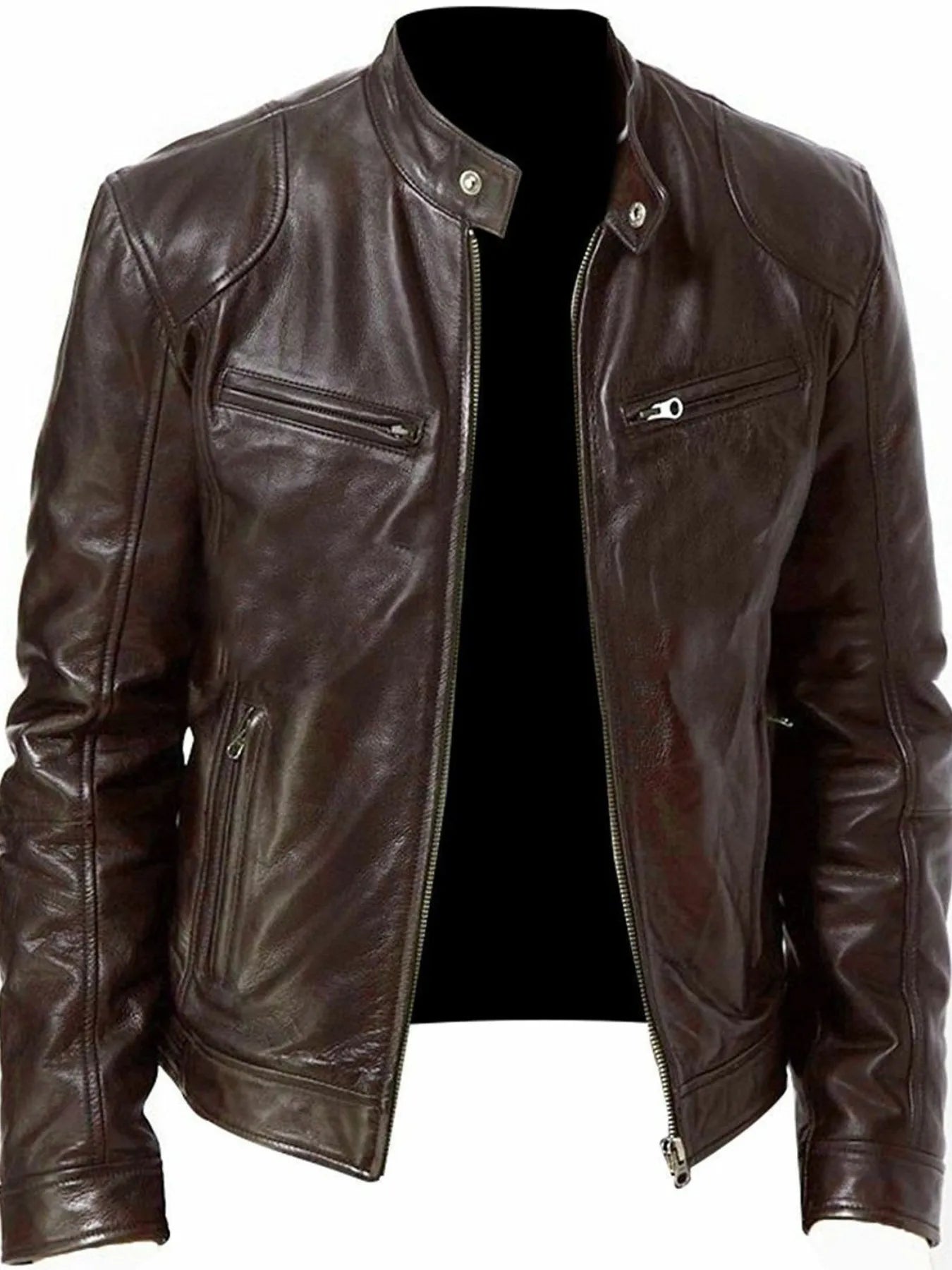 Men's Full Size Zip Up Long Sleeve Jacket Plus Size
