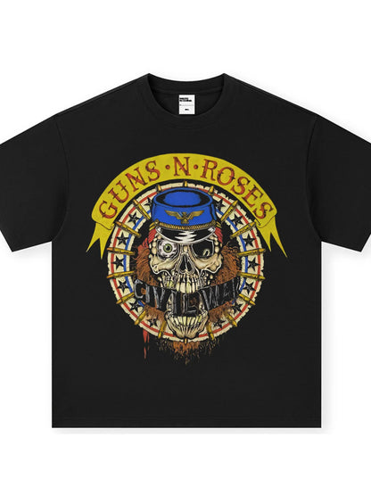 Men's Graphic Round Neck Oversized T-Shirt