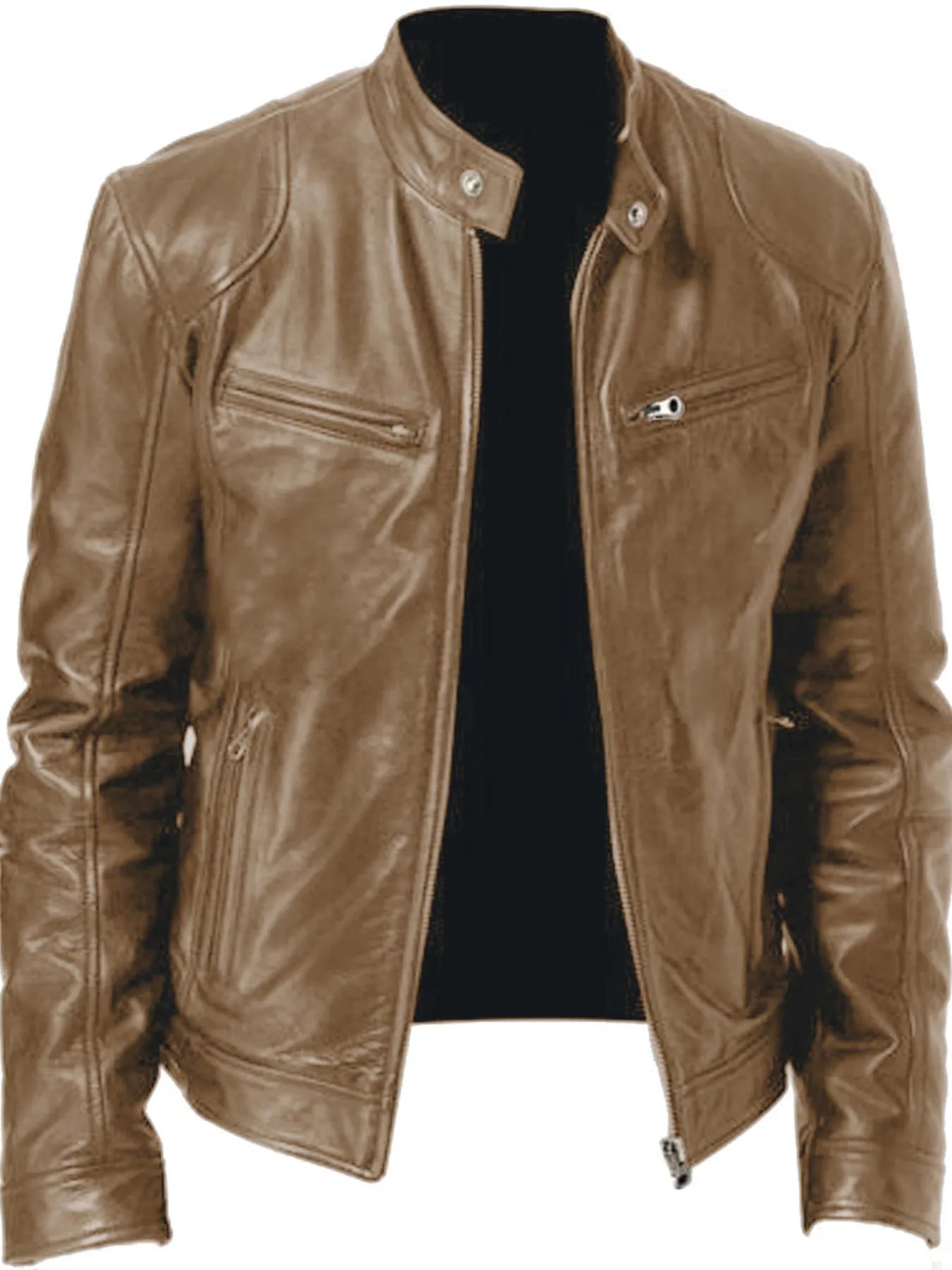 Men's Full Size Zip Up Long Sleeve Jacket Plus Size