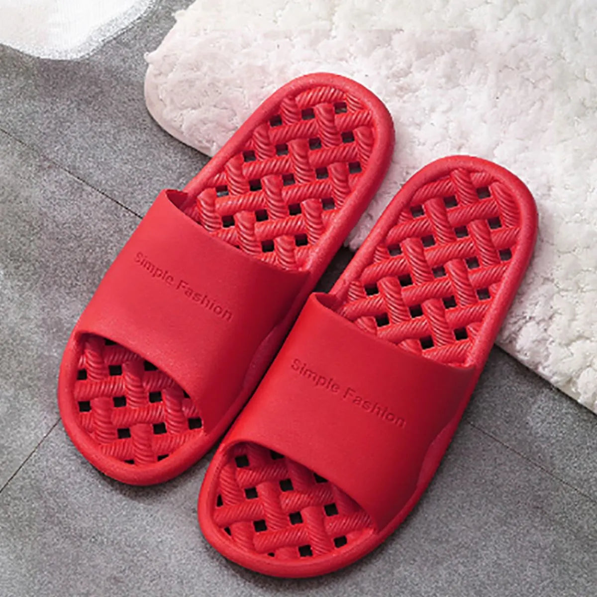 Open Toe Platform Slippers