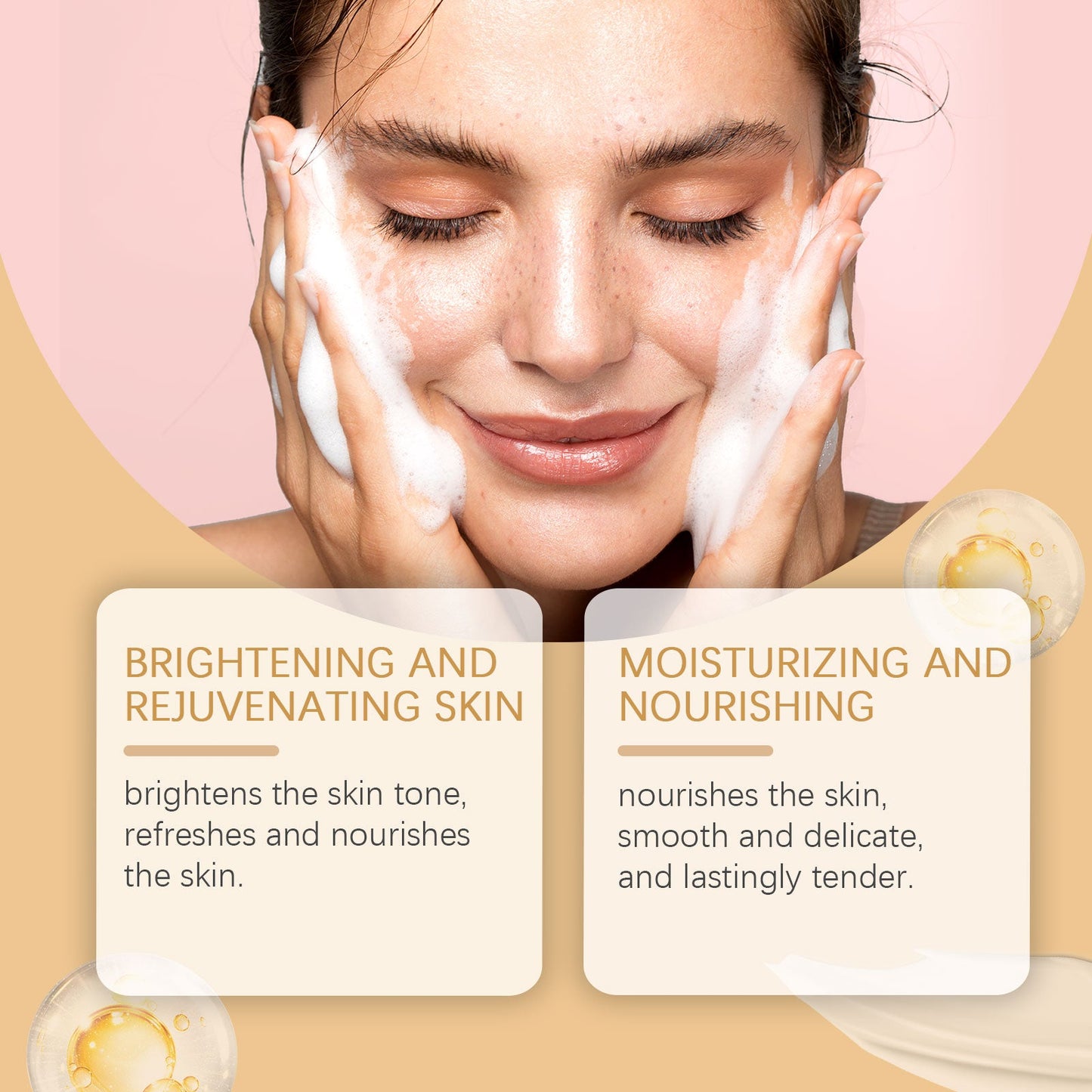 OUHOE Facial Cleansing Lotion, Moisturizing Cleansing Lotion, Refreshing Hydrating Oil Control Nourishing Facial Skin Cleansing Lotion