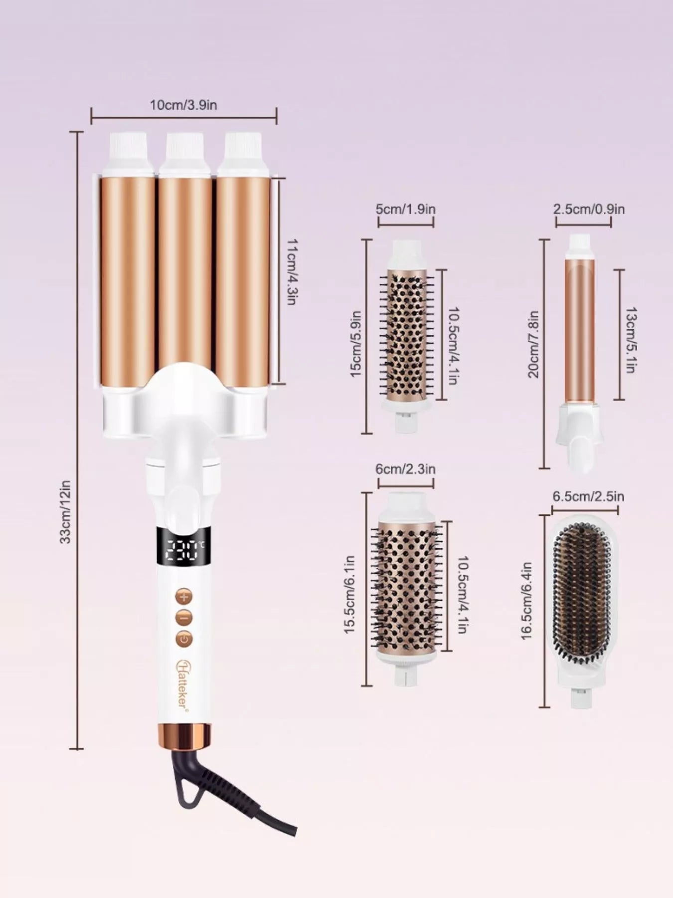 Fast Heating Curling Iron Set