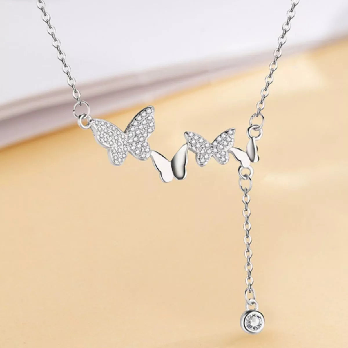 925 Sterling Silver Butterfly Necklace