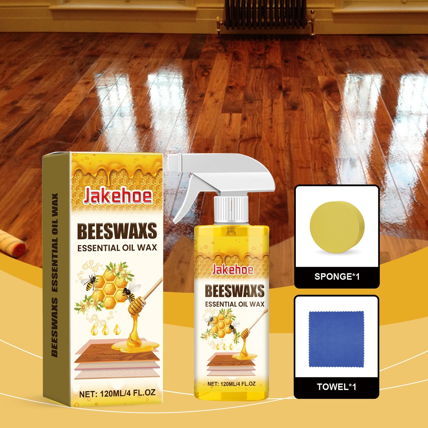 Wood Polishing Beeswax Spray 120ml
