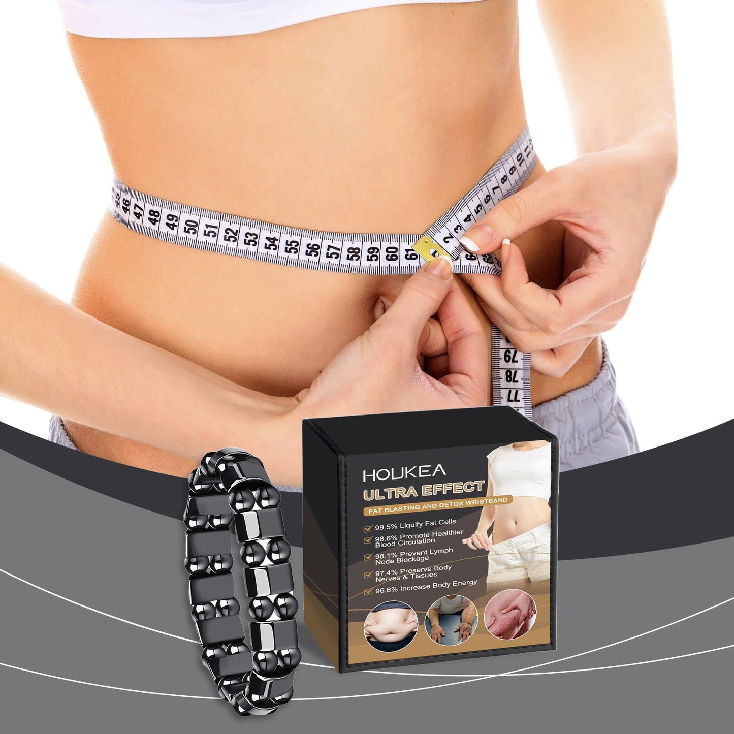 Houkea Body Care Bracelet For Men And Women Lightweight Body Everyday Stylish Retro Portable Decorative Bracelet