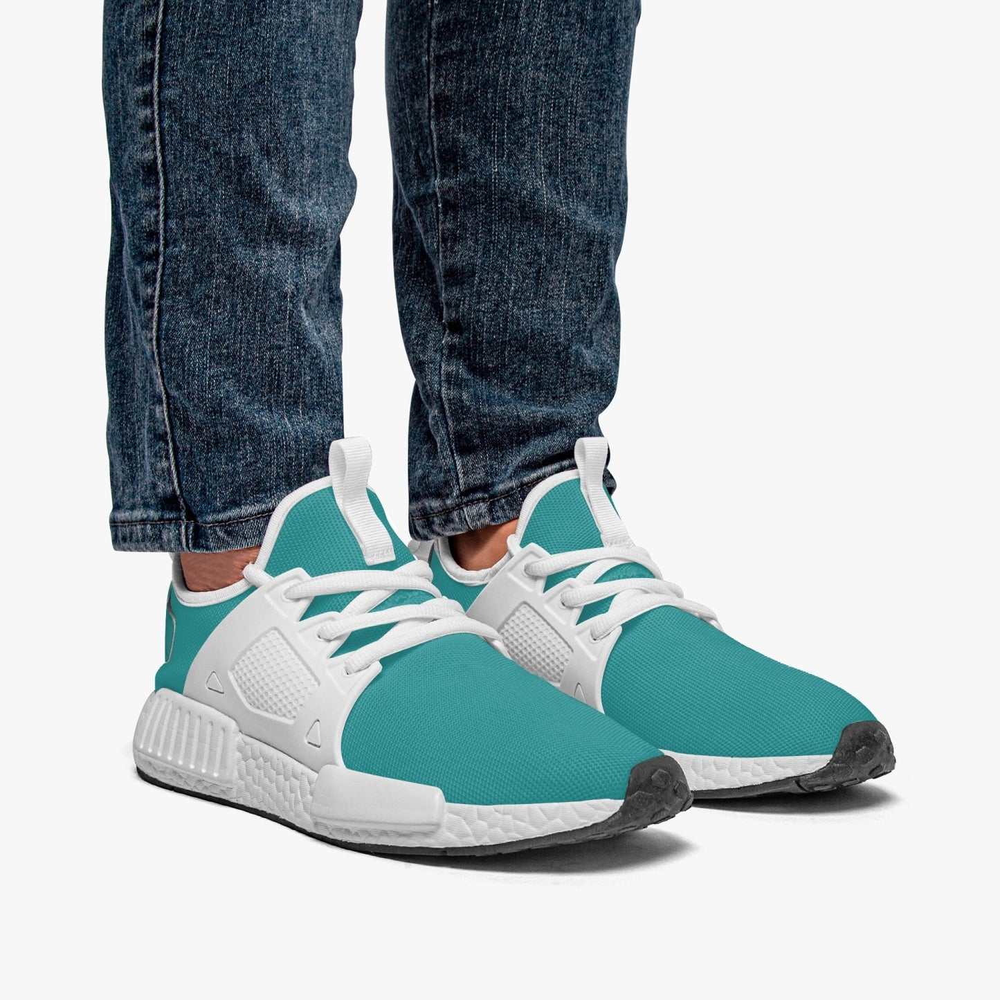 SHO-12GN-24 Teal Green Lightweight Athletic Sneakers for Women Breathable Running Shoes Comfortable Mesh Knit Shoes Casual Walking Sneakers