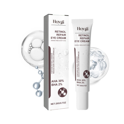 Hoygi Retinol Repair Eye Cream, Reduce Wrinkles Fine Lines Bags Dark Circles Brightening Skin Anti-Wrinkle Repair Eye Cream