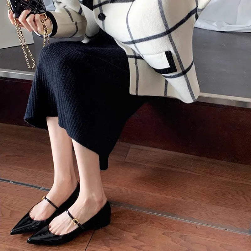 Point Toe Flat Slip-Ons