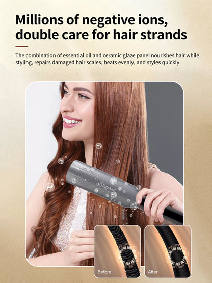 Curling and Straightening Hair Iron with Temperature Control