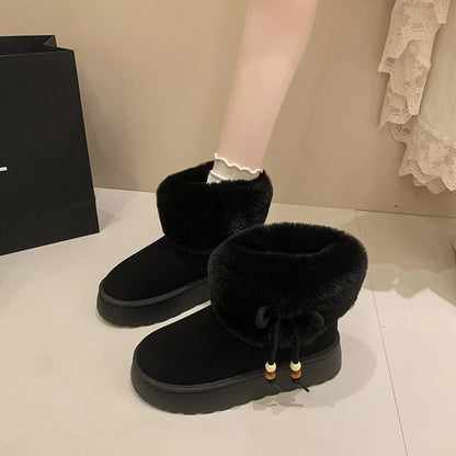 Round Toe Platform Boots