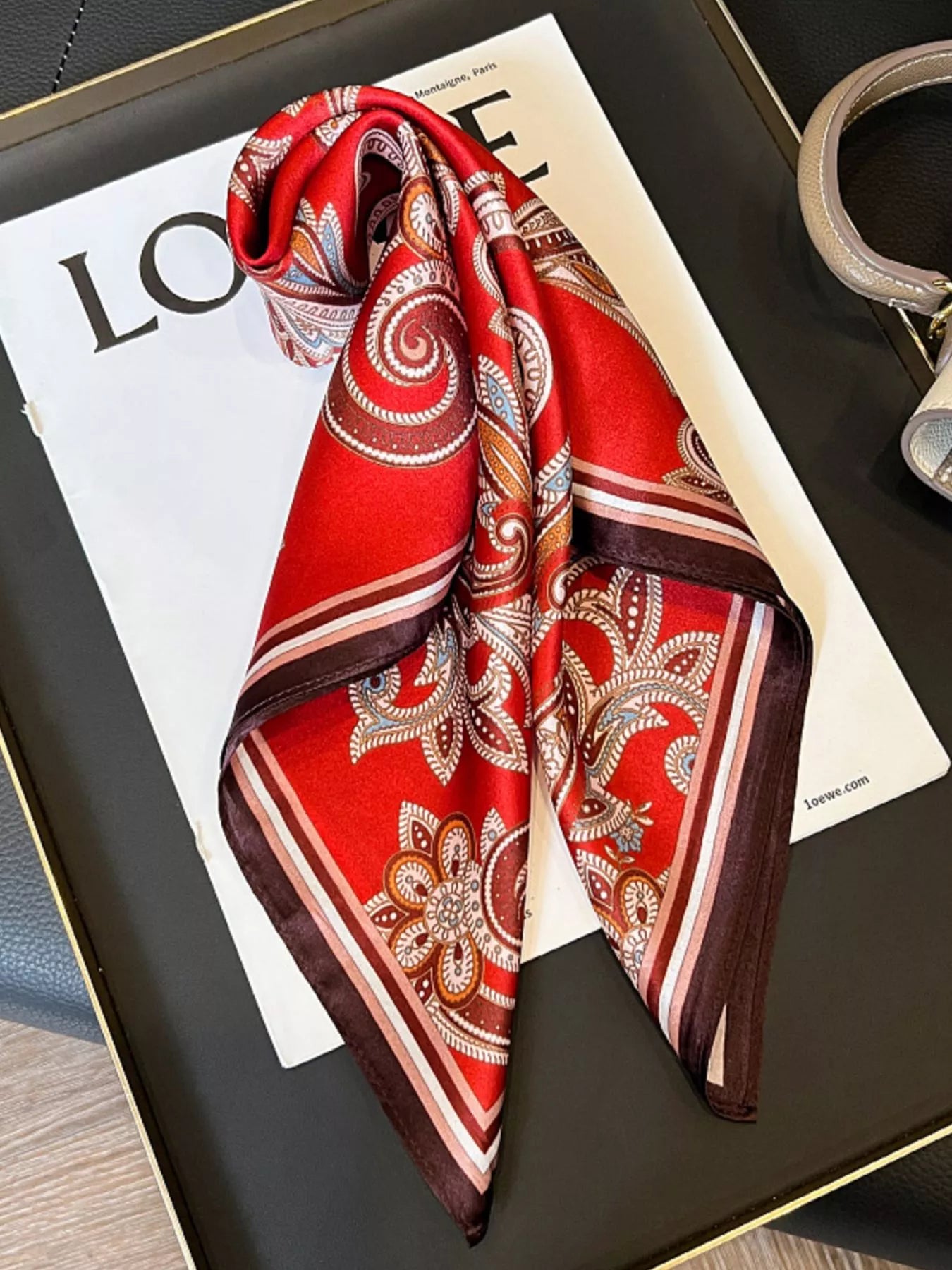 Vintage Paisley Silk Scarf