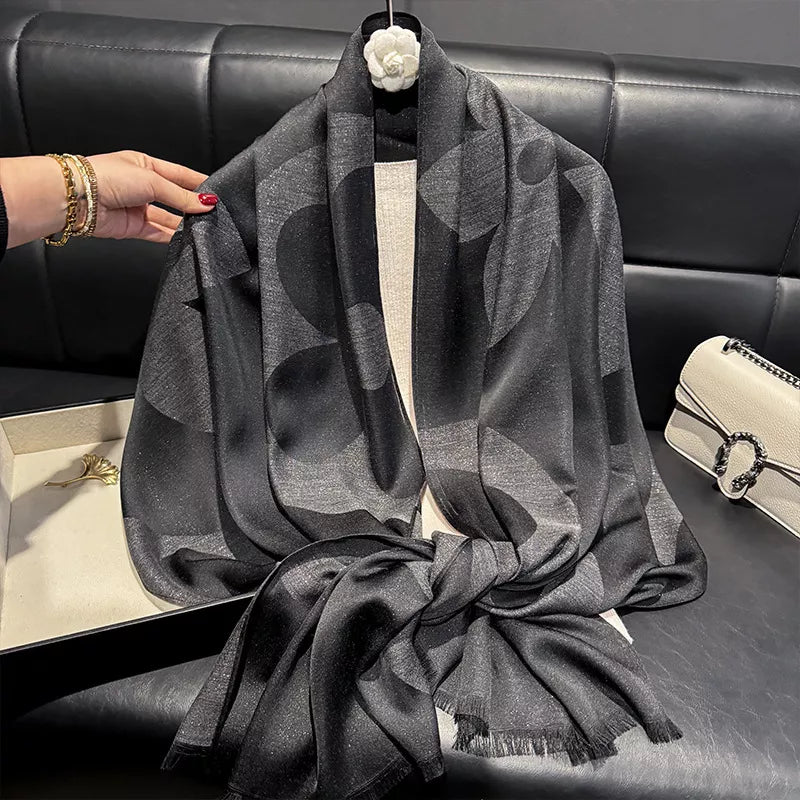 Lightweight Raw Hem Scarf
