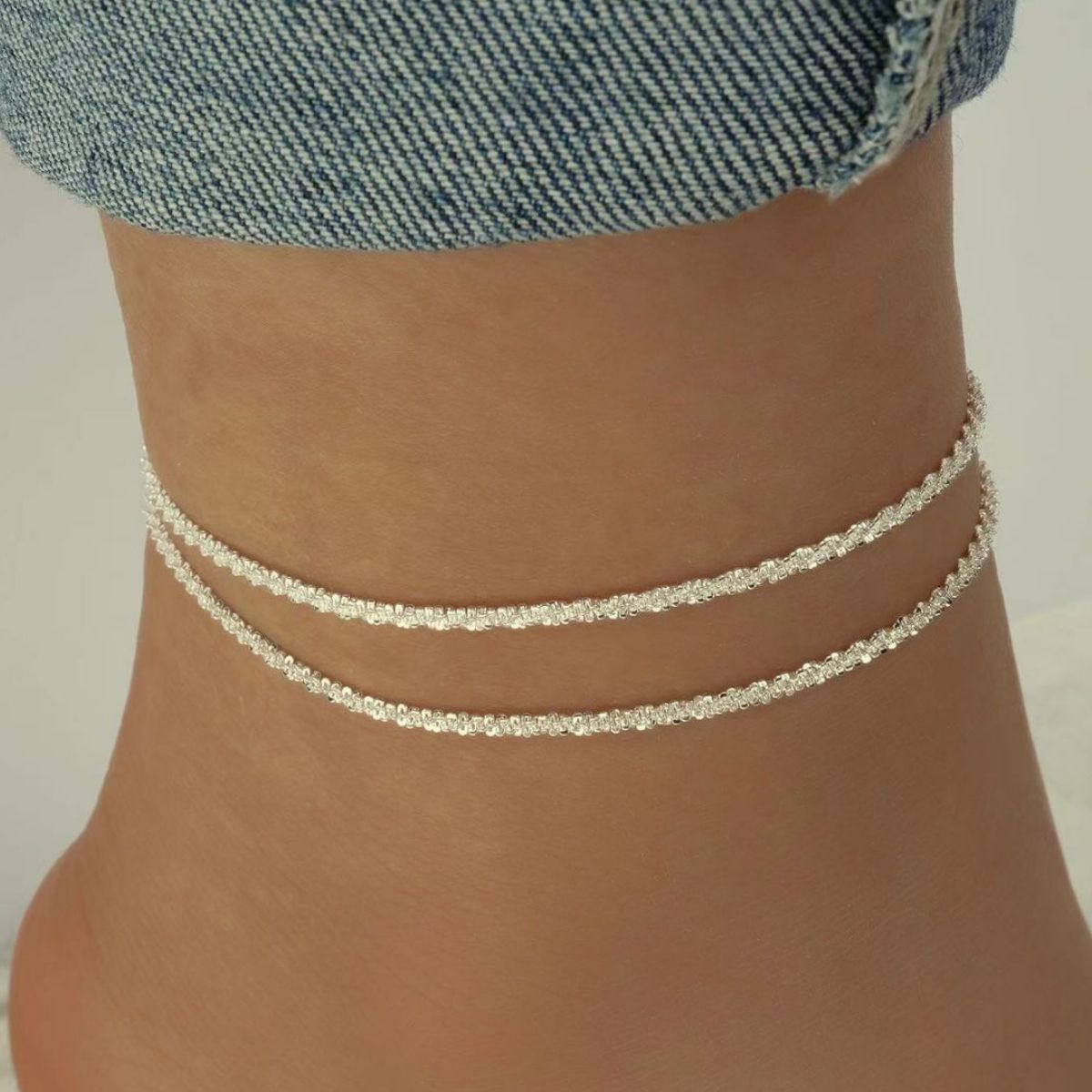 925 Sterling Silver Anklet Bracelets