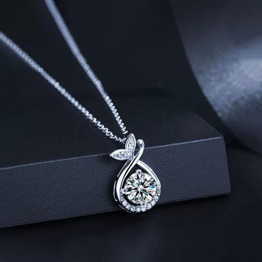 1 Carat Moissanite Pendant Necklace