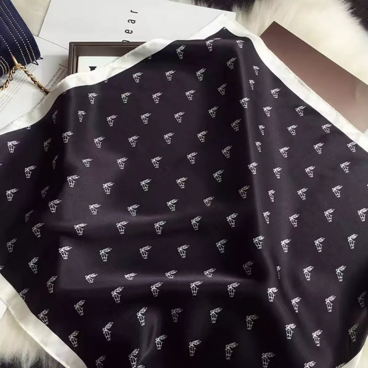 Printed Lightweight Silk Scarf