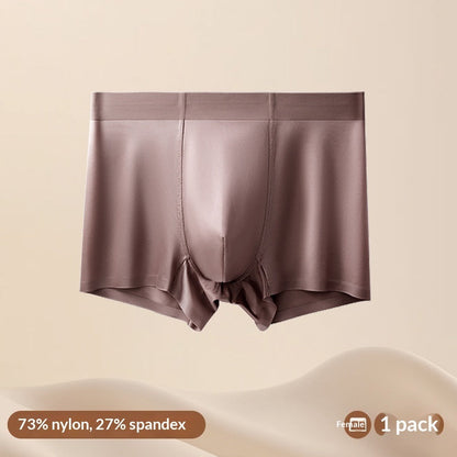 Light Luxury Satin Ice Silk High-End  Silk Antibacterial Mens Underwear
