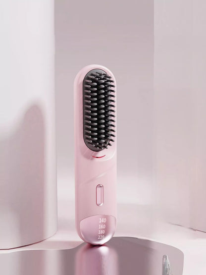 Portable Heated Straightening Comb with Temperature Control