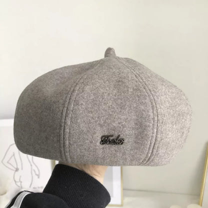 Solid Color Beret Hat