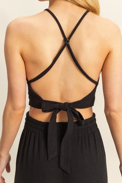 HYFVE Crop Top and Cargo Pants Set