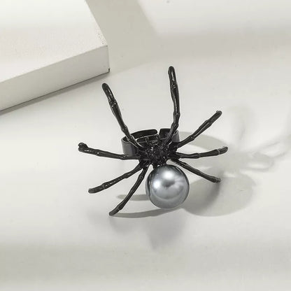 Halloween Spider Pearl Ring