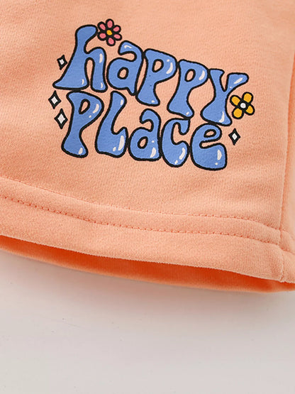 Children's Find Your Happy Place T-Shirt and Shorts Set