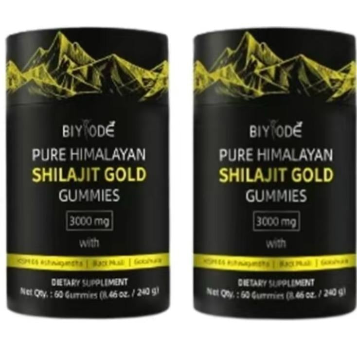 Pure Himalayan Shilajit Gummies  With Ashwagandha, Gokshura & Other Herbs No Added Sugar 60 Chewables Edible Supplement