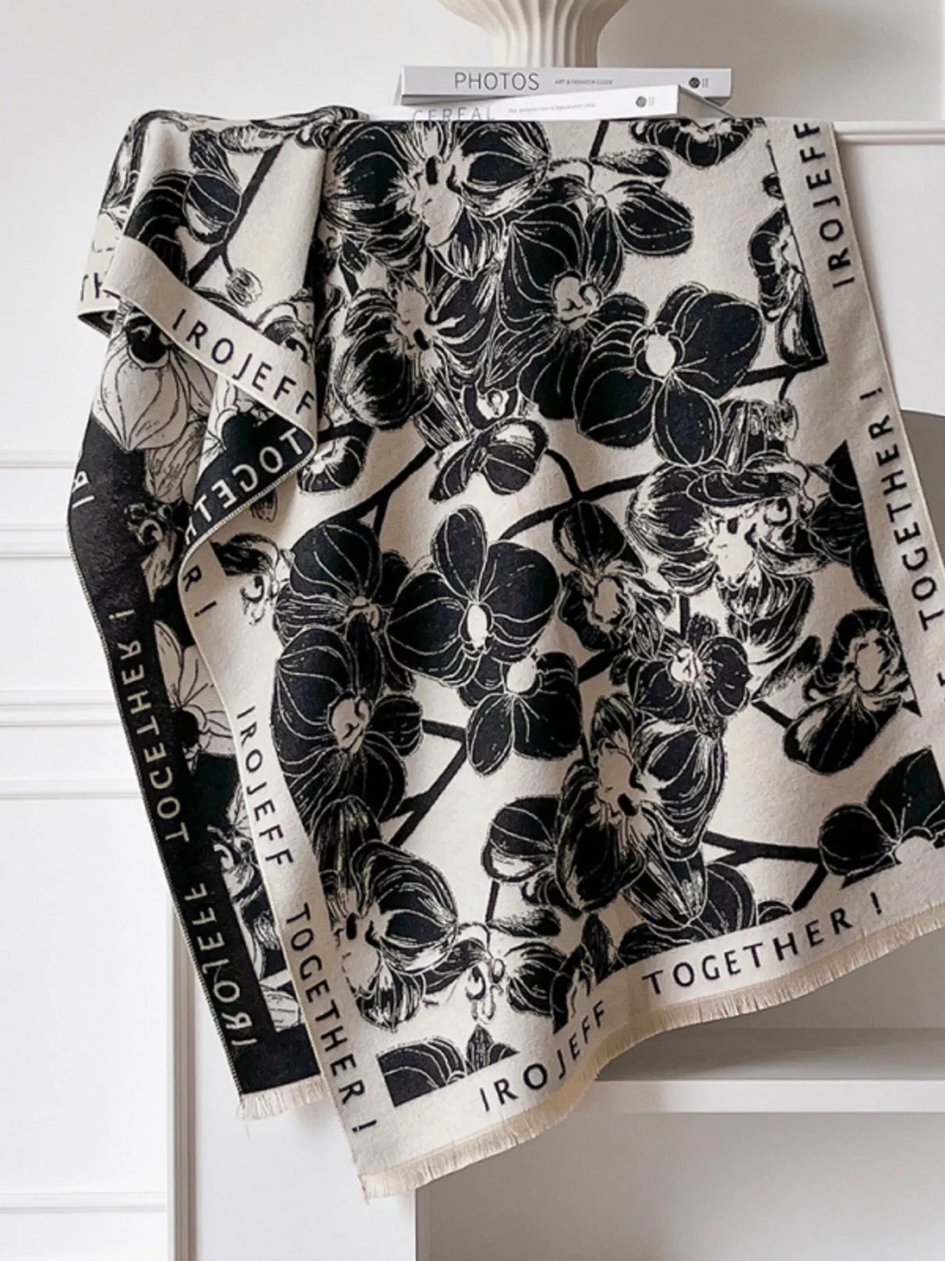 Raw Hem Winter Scarf