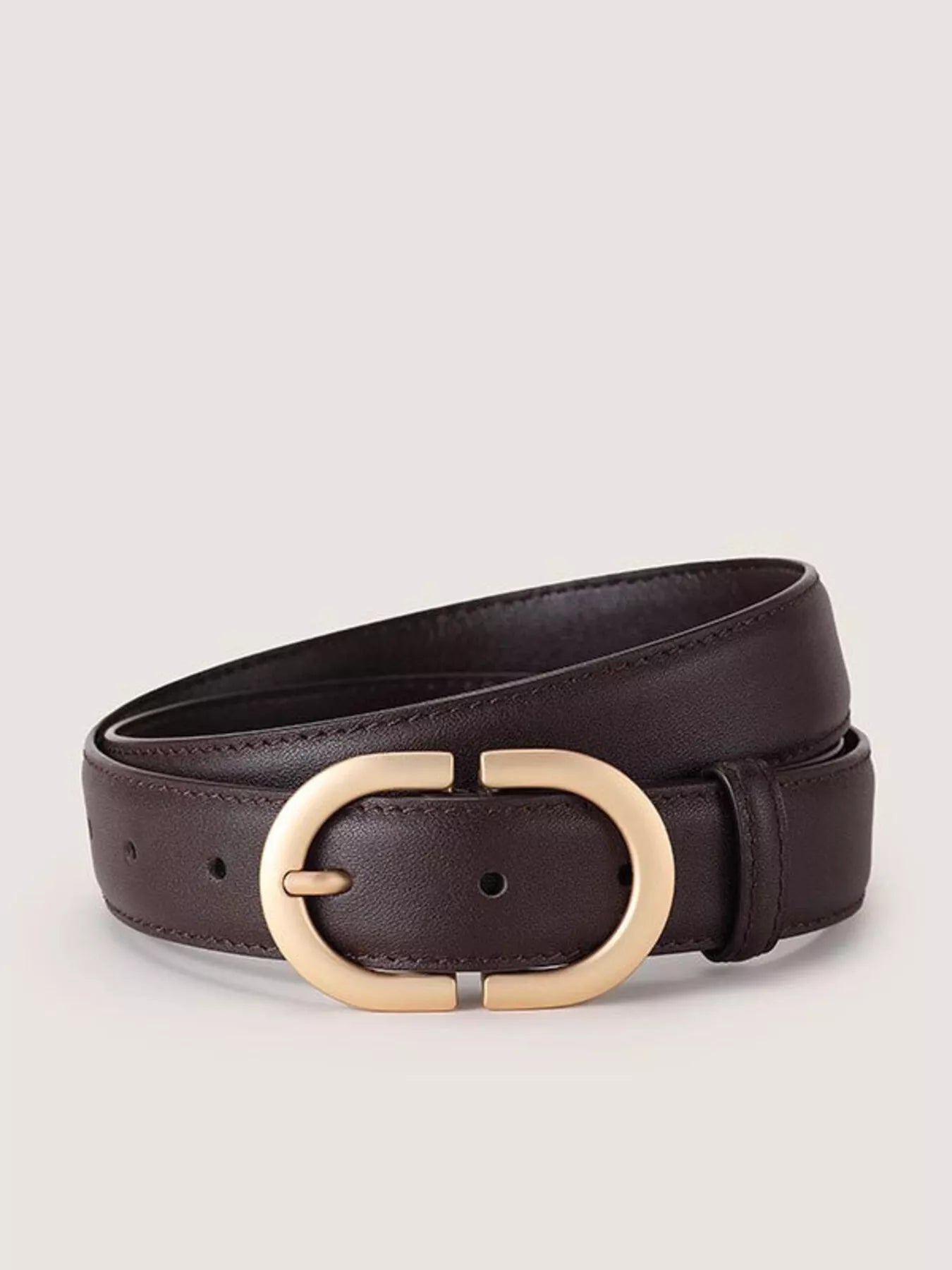 Oval Buckle Adjustable Belt