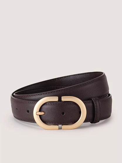 Oval Buckle Adjustable Belt