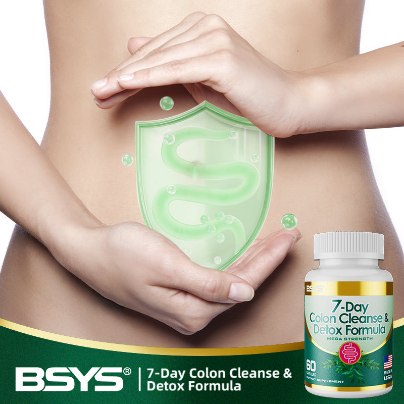 7 Day Colon Cleanse Detox Formula Capsules Digestive Support Supplement | 30 Capsules