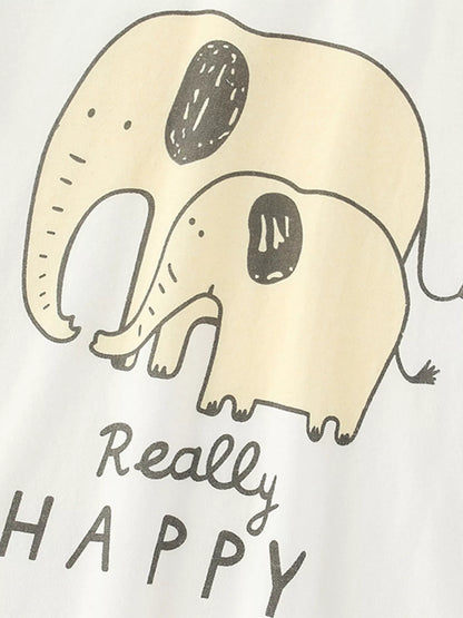 Children's Elephant Short Sleeve Tee and Shorts Set