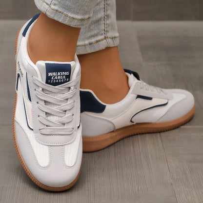 Lace Up Round Toe Sneakers