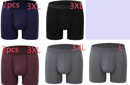 Extended Men's Underwear Bamboo Fiber Sports Breathable Mid Waist