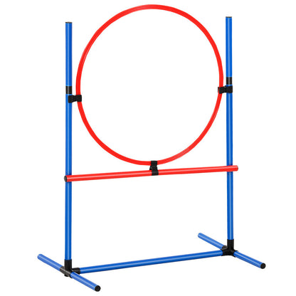 VEVOR Dog Agility Training Equipment 7 PCS Set Upgrade W  Hurdles 2 Tunnels Ring