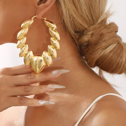 18K Gold-Plated Twisted Hoop Earrings