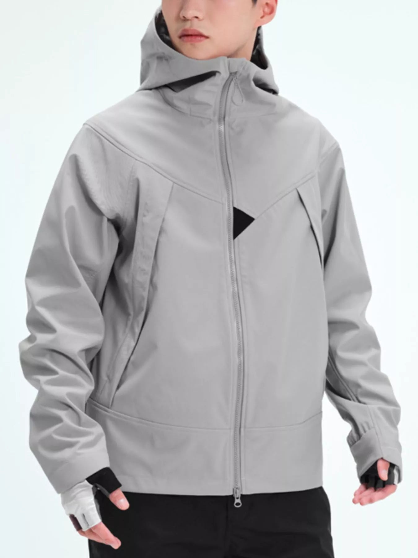 Men's Full Size Zip Up Long Sleeve Hooded Jacket Plus Size