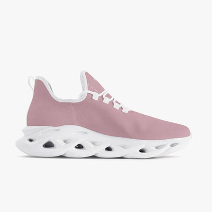 SHO-006W-24 Bounce Mesh Knit Sneakers - White sole