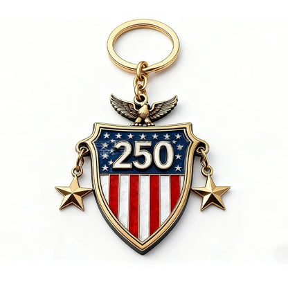 2026 Usa 250th Anniversary Commemorative Keychain Pendant Eagle American Flag Pattern Key Buckle Gift